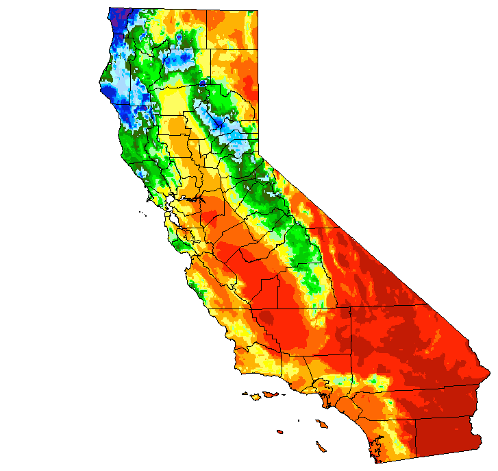 Различия климата калифорнии и флориды. Климатическая карта Калифорнии. Климат штата Калифорния карты. Климат Калифорнии. Климат Калифорнии карта.